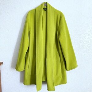 Eileen Fisher Bright Green Pea Coat